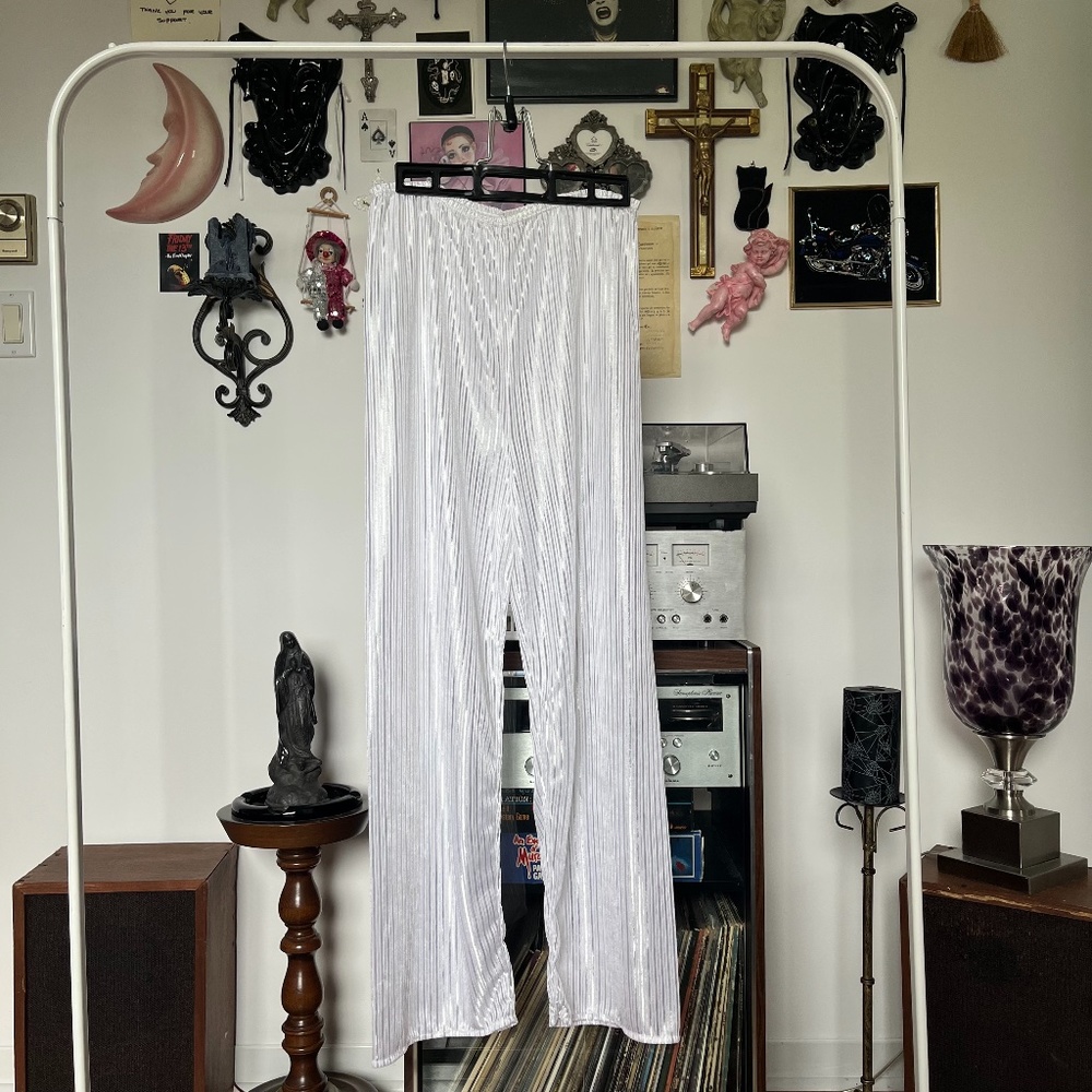 80s Sheer Shine Pj Pants Lingerie Vintage